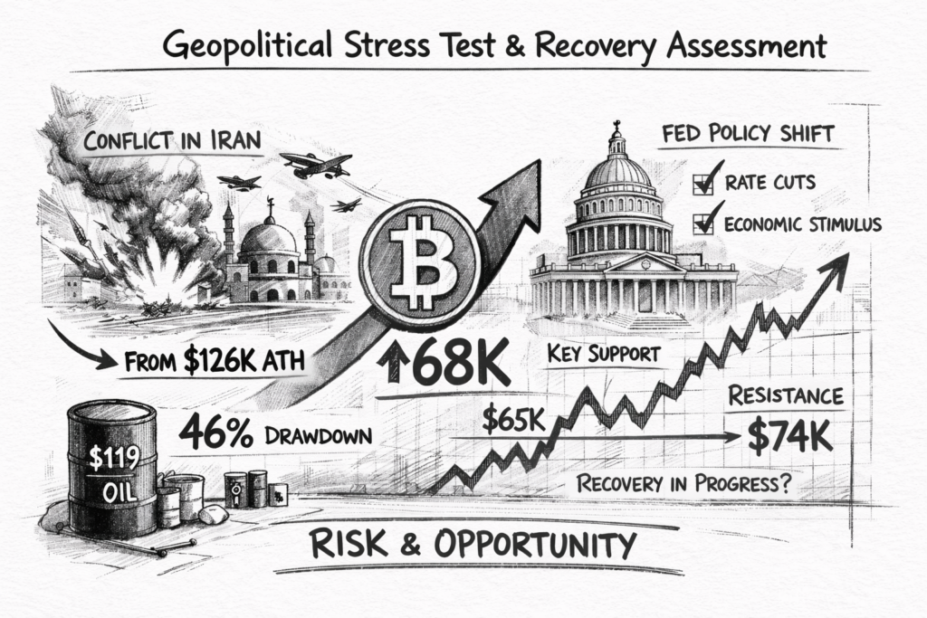 crypto buybacks Bitcoin at $68,000: Geopolitical Stress Test and Recovery Assessment